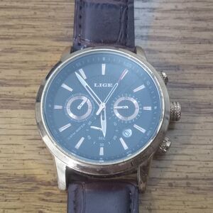 Lige Watch Genuine Leather